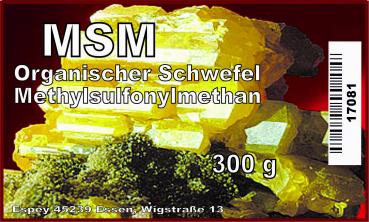 MSM (Methylsulfonylmethan) 300 g
